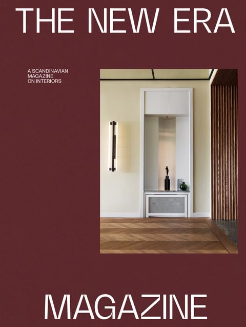 Magazine cover featuring a minimalist Scandinavian interior with a doorway.