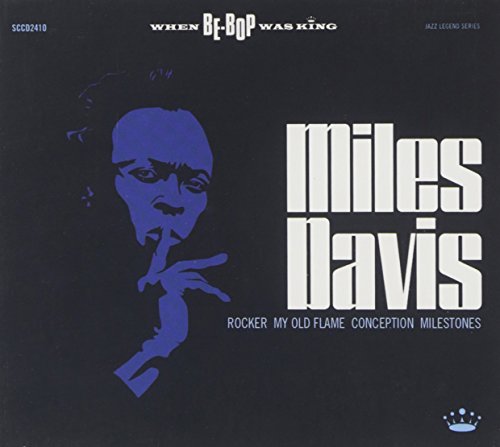 CD cover for Miles Davis’ “When Bebop Was King” with portrait.