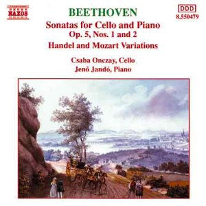 Onczayj - Beethoven: Sonatas for Cello and Piano 1 & 2 / Handel & Mozart Variations [CD]