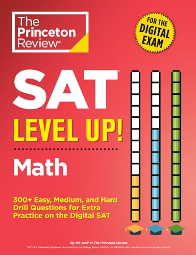 SAT Level Up! Math : 300+ Easy, Medium, and Hard Drill Questions for Scoring Success on the Digital SAT