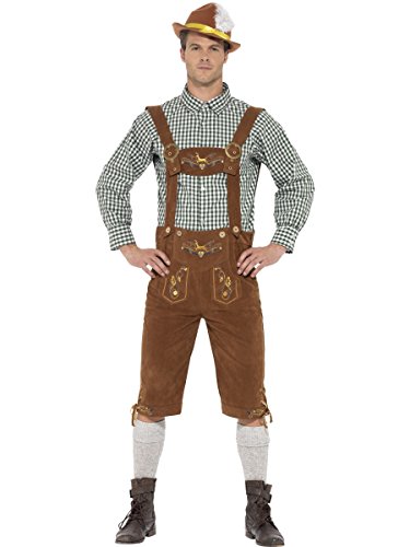 Smiffys 45266M Hanz The Bavarian Man Costume, Green, Size M