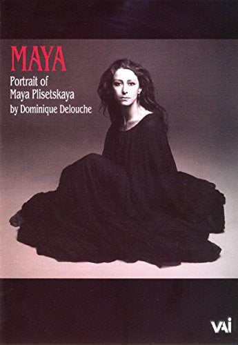 Maya Plisetskaya portrait DVD cover, showing the ballerina in a dark dress.
