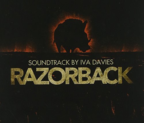 CD cover for “Razorback” soundtrack featuring a silhouette of a wild boar.