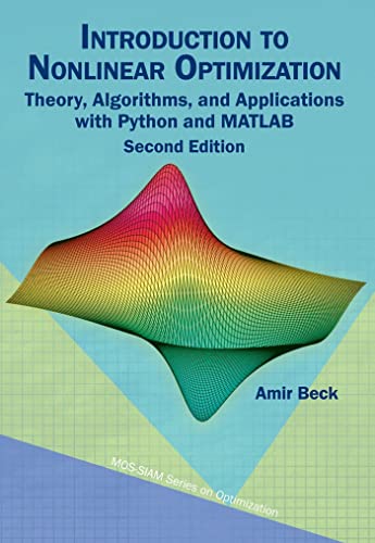 Book cover: “Introduction to Nonlinear Optimization” with a colorful graph.