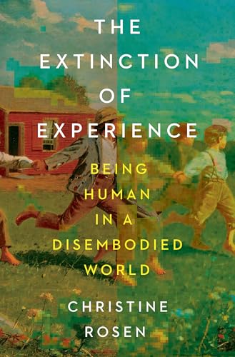 Book cover with blurred image of children running in a rural setting.