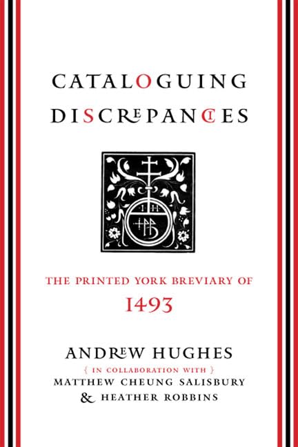 Cataloguing Discrepancies : The Printed York Breviary of 1493