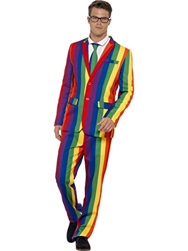 Smiffys Over The Rainbow Suit, Multicolor, M - Size 38"-40"