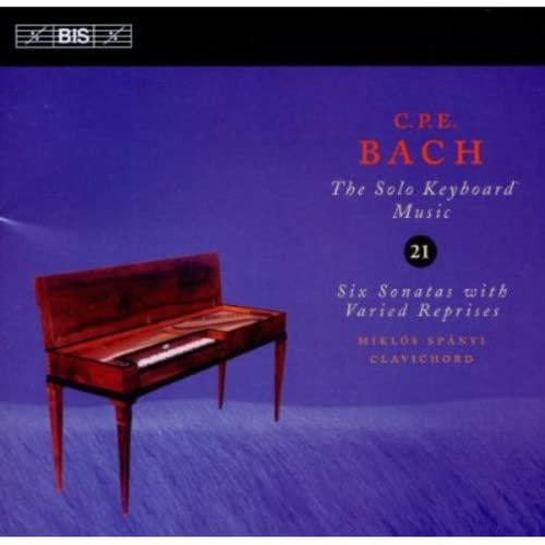 Miklos Spanyi - C P E Bach: Six Sonatas with Varied Reprises (Solo Keyboard Music vol 21) [CD]