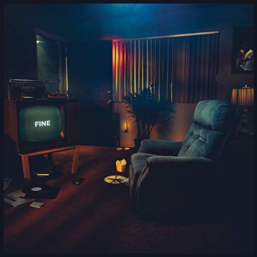 CD cover for Sonoio's "Fine" depicts a dimly lit room with a vintage TV.