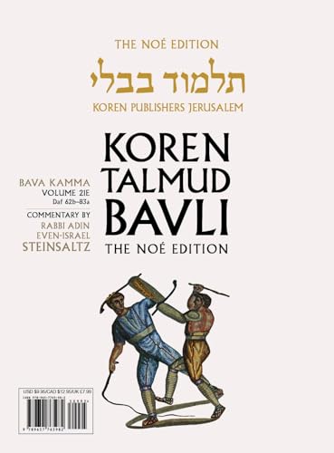 Koren Talmud Bavli V21e: Bava Kamma, Daf 62b-83a, Noe Color Pb, H/E