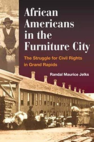 Book cover depicting historical photos, titled “African Americans in the Furniture City.”