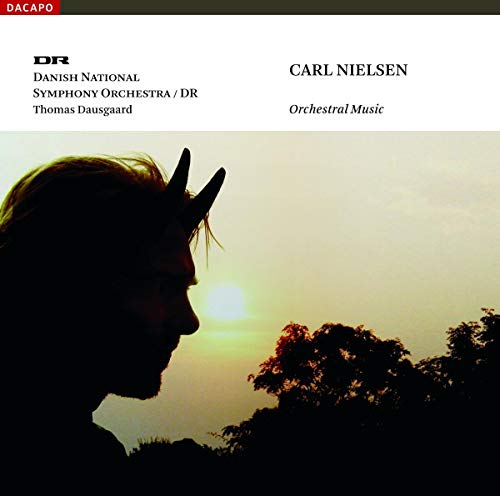 CD cover for Carl Nielsen’s Orchestral Music featuring a silhouetted profile.