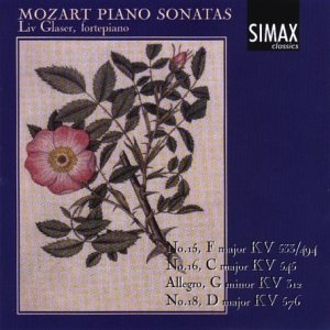Liv Glaser - Mozart Piano Sonatas Nos. 15, 16, Allegro, 18 [CD]