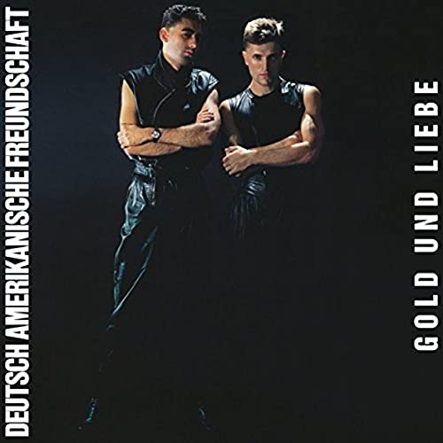 Album cover for “Gold und Liebe” featuring two men in dark clothing.