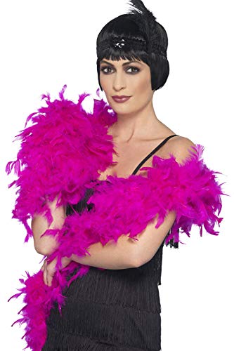 Smiffys Deluxe Boa Feather, 80 g/180 cm - Fuchsia