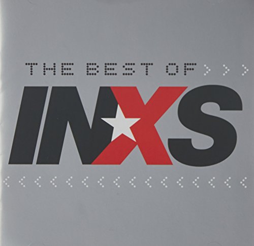 INXS “The Best Of” CD cover, gray background with bold logo.