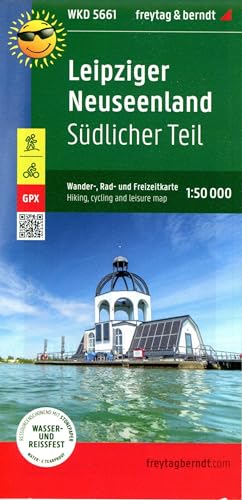 Leipziger Neuseenland - southern part, hiking, cycling and leisure map 1:50,000, freytag & berndt, WKD 5661