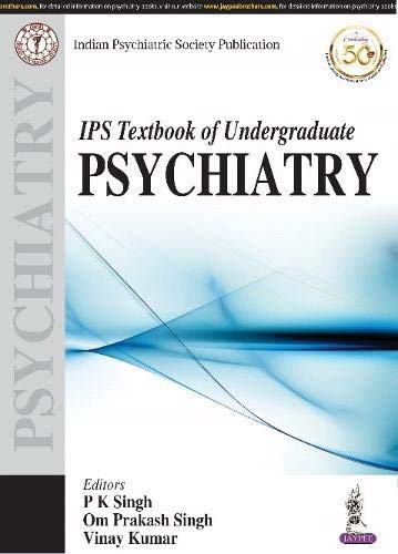 Book cover: “IPS Textbook of Undergraduate Psychiatry” with blue abstract design.