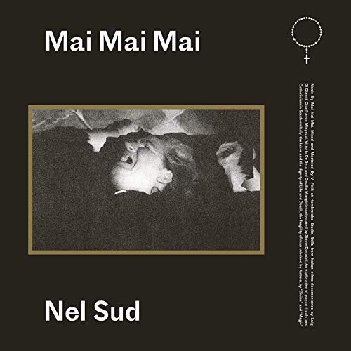 Black vinyl record cover with a framed black and white photograph of two people.