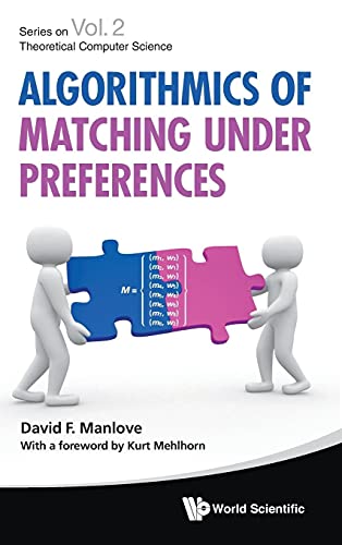 Book cover titled Algorithmics of Matching Under Preferences with two figures holding puzzle pieces.