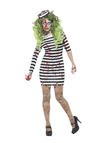 Smiffys Women's Halloween Zombie Jail Bird Costume (X1)
