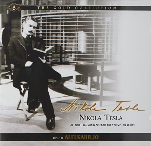 CD cover featuring a black and white photo of Nikola Tesla and goldHSS soundtrack text.