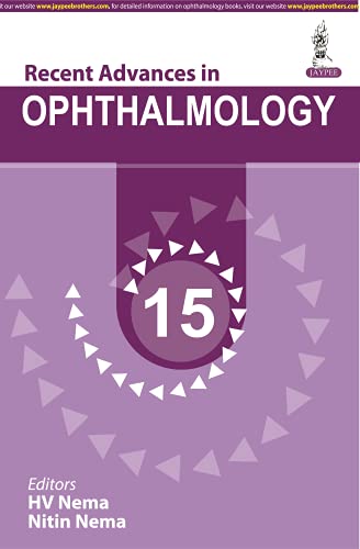 Book cover: “Recent Advances in Ophthalmology - 15” with purple and white design.