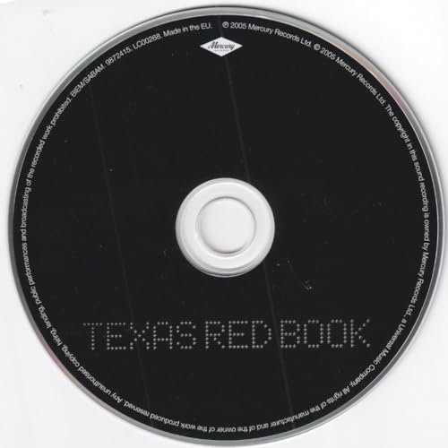 Black CD with "TEXAS RED BOOK" text in small, white, pixelated lettering.