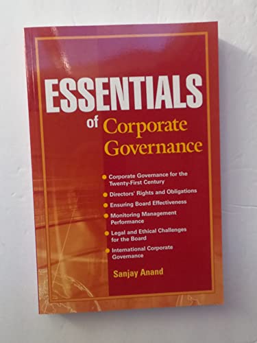Essentials of Corporate Governance