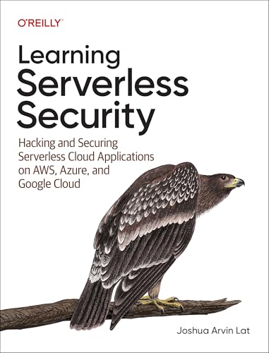 Book cover: "Learning Serverless Security" with an eagle illustration.