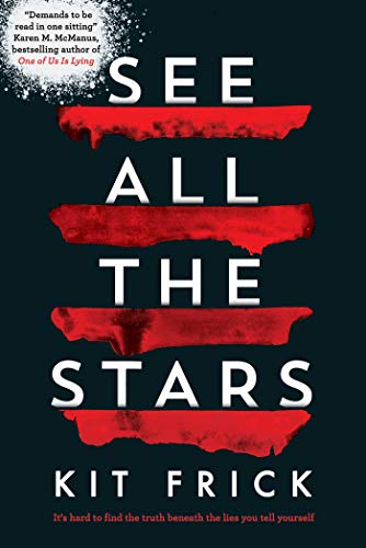 Book cover titled See All the Stars by Kit Frick with red brushstroke accents.