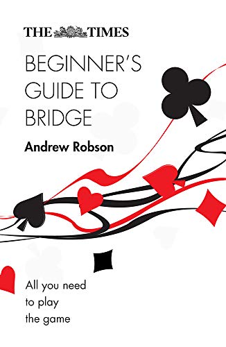 Book cover for “The Times Beginner’s Guide to Bridge” with card suits.