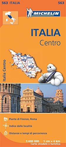 Italy Centre Regional Map 563 (Michelin Regional Maps)