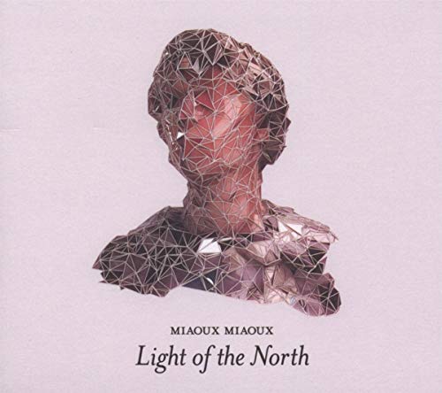 CD cover with a polygonal, fragmented portrait of a person’s head.