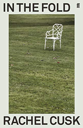 Book cover featuring a white lattice chair standing alone on a grassy field.