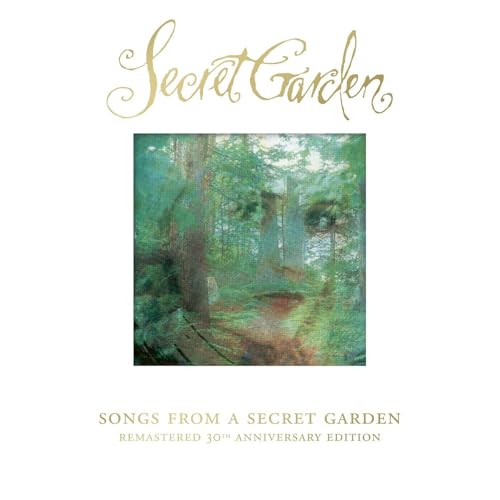 Album cover: “Secret Garden” with a forest scene and face within trees.
