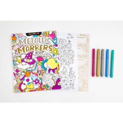 Kaleidoscope Colouring Kit Metallic Markers