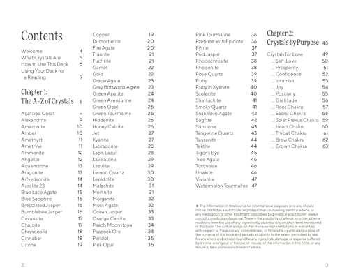 Crystal Oracle Deck : 78 crystal cards for holistic wellbeing