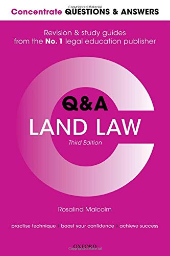 Concentrate Questions and Answers Land Law: Law Q&A Revision and Study Guide (Concentrate Questions & Answers)