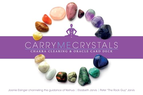 Colorful crystals arranged in a circle around a meditating figure.