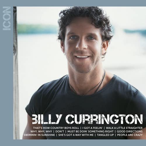 CD cover for Billy Currington’s “Icon” album, featuring his portrait.