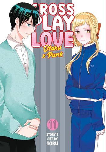 Manga cover showing a man in a light sweater and a woman in blue.