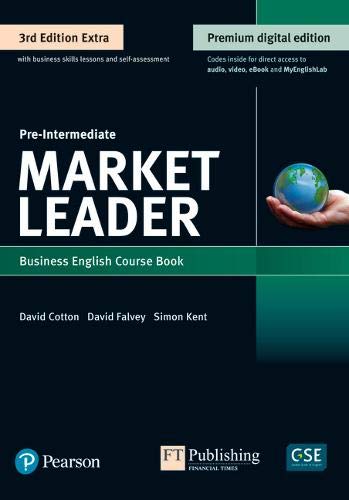 9781292361161 Market Leader 3e Extra Pre Intermediate Course Book, Ebook, Qr, Mel & Dvd Pack