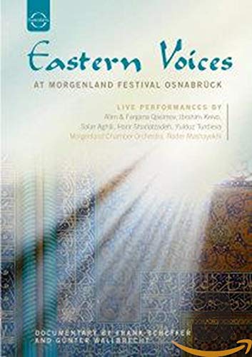DVD cover for “Eastern Voices” featuring blurred musical performance imagery.