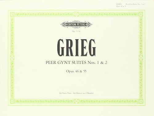 PEER GYNT SUITE 1/2 OP.46 55 PIANO