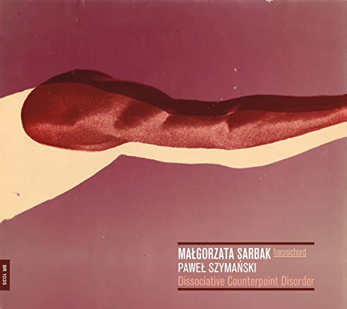 CD cover with abstract red and white design, text naming artists and album.