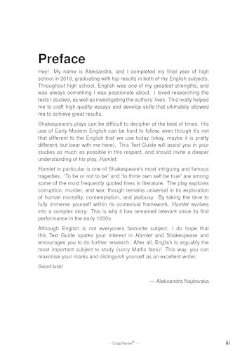 Hamlet Text Guide: English Literature Revision Book | Includes Analysis, Key Quotes, Character Insights, and Sample Essays for Top Grades