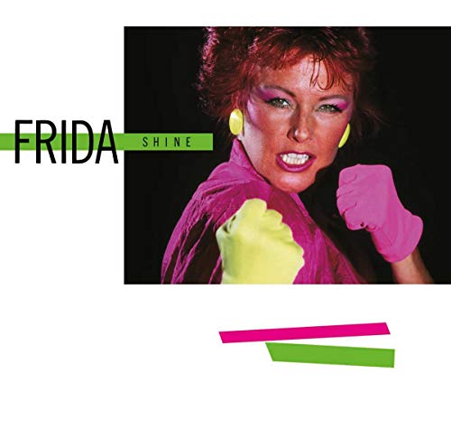 Frida album cover: close-up of a woman in pink boxing gloves.