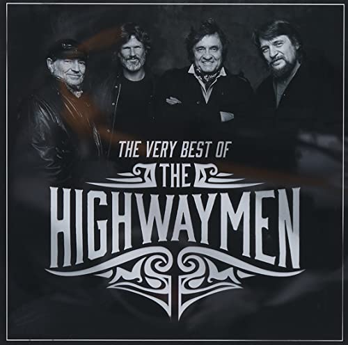 Black and white album cover featuring four men, The Highwaymen.