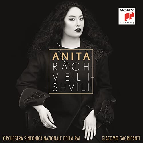 CD cover featuring opera singer Anita Rachvelishvili in a dark coat.